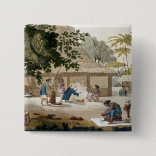 Domestic life in Kupang, Timor, plate 10 from 'Le 15 Cm Square Badge