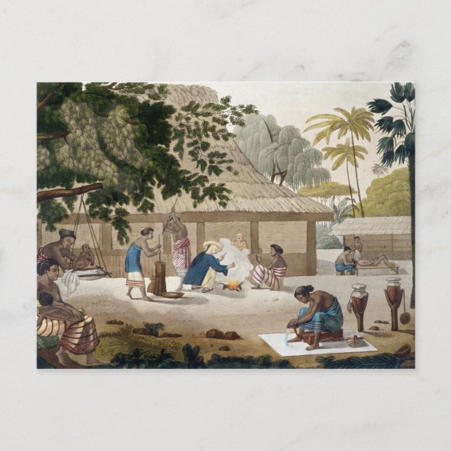 Domestic life in Kupang, Timor, plate 10 from 'Le Postcard (Front)