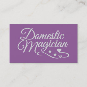 Domestic Magician custom business cards