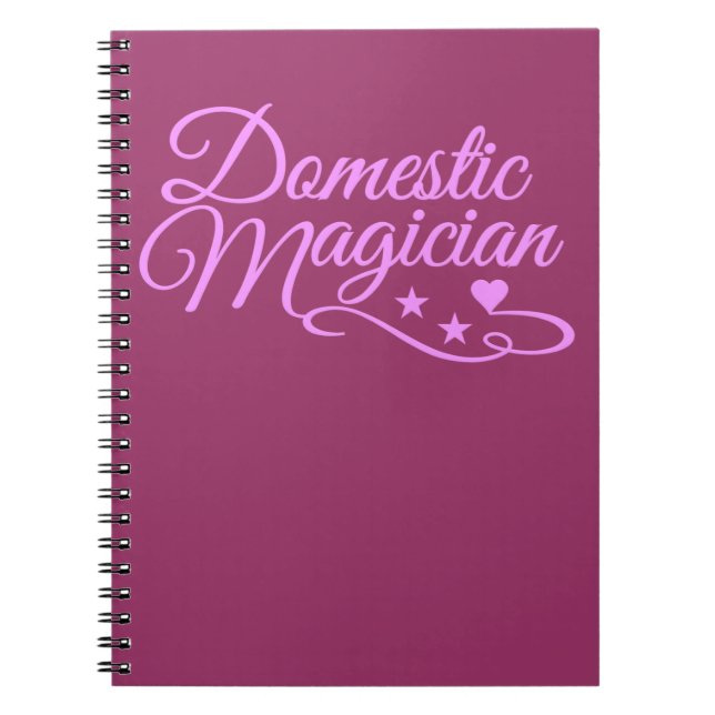Domestic Magician custom notebook (Front)