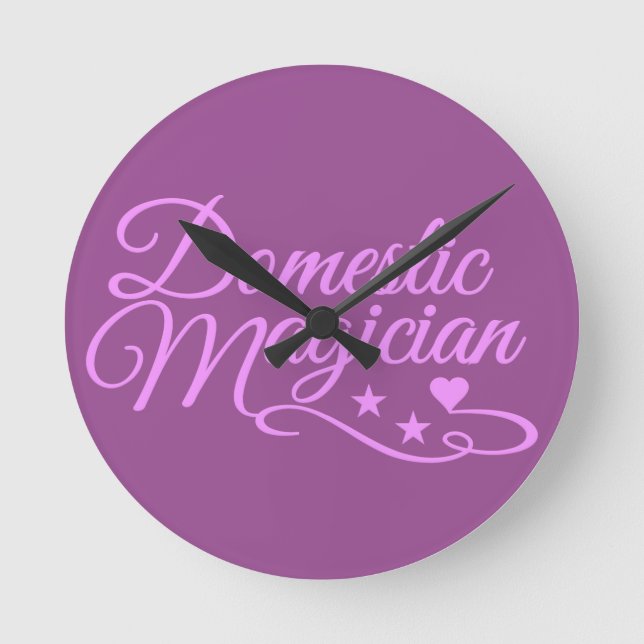 Domestic Magician custom wall clocks (Front)
