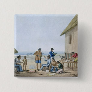 Domestic occupations, Agagna, Guam, Philippines, f 15 Cm Square Badge