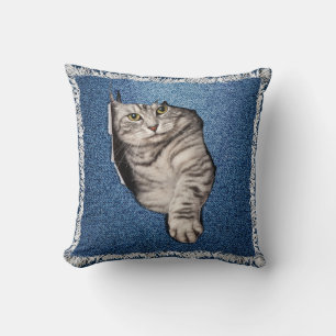 Domestic Tabby- kitten Cushion