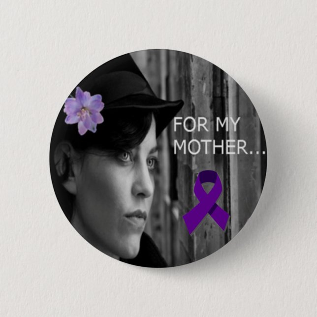DOMESTIC VIOLENCE 6 CM ROUND BADGE (Front)
