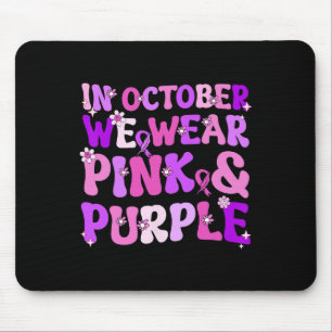 Domestic Violence And Breast Cancer Awareness Mont Mouse Pad