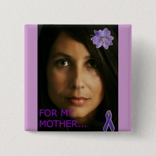 DOMESTIC VIOLENCE AWARENESS 15 CM SQUARE BADGE