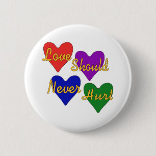 Domestic Violence Awareness 6 Cm Round Badge