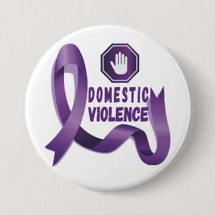 Domestic Violence Awareness 7.5 Cm Round Badge