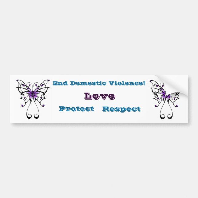 Domestic Violence Awareness Bumper Sticker (Front)