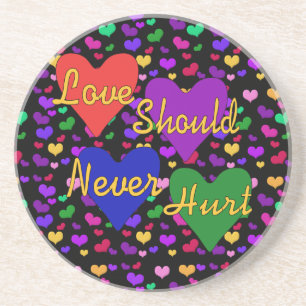 Domestic Violence Awareness Coaster