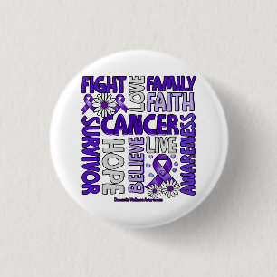 Domestic Violence Awareness - Fight love survivor 3 Cm Round Badge