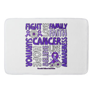 Domestic Violence Awareness - Fight love survivor Bath Mat