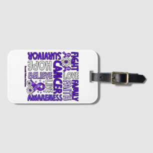 Domestic Violence Awareness - Fight love survivor Luggage Tag