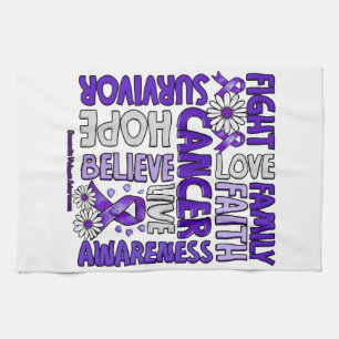Domestic Violence Awareness - Fight love survivor Tea Towel