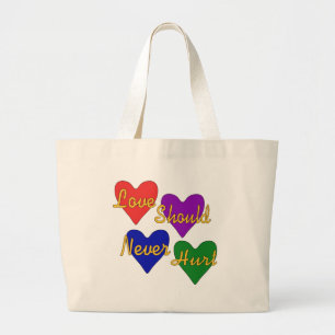 Domestic Violence Awareness Large Tote Bag