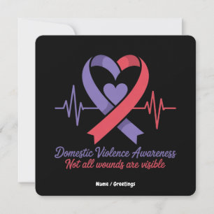 Domestic Violence Awareness Not All Wounds Visible Invitation