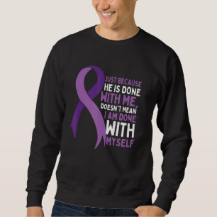 Domestic Violence Awareness Purple Ribbon Sweatshirt