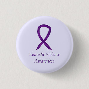 Domestic Violence Awareness Ribbon Custom Pin