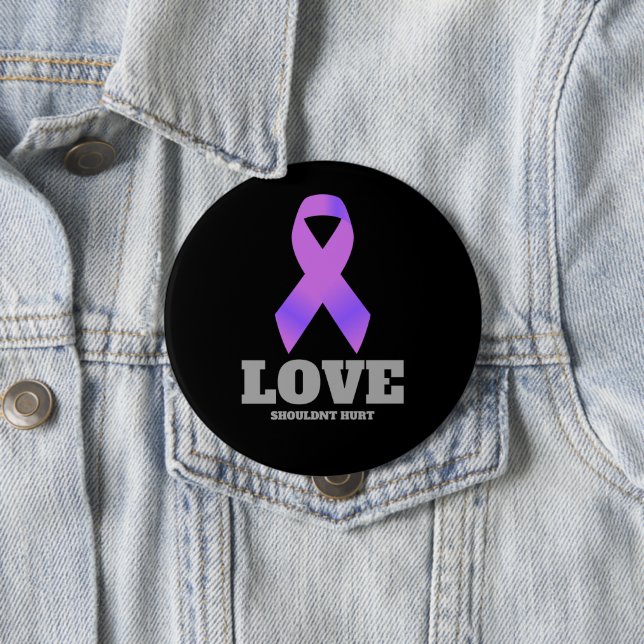 Domestic Violence Awareness Round Button  (In Situ)