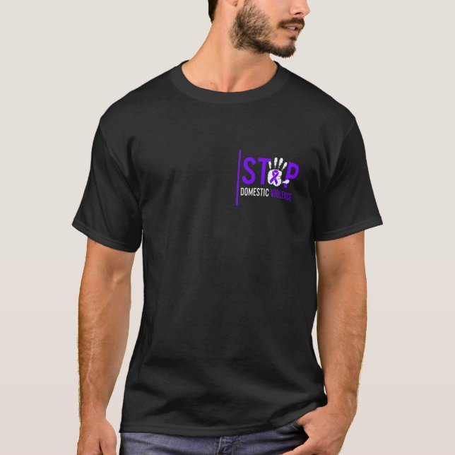 Domestic Violence Awareness Shirt, Stop Domestic T-Shirt (Front)