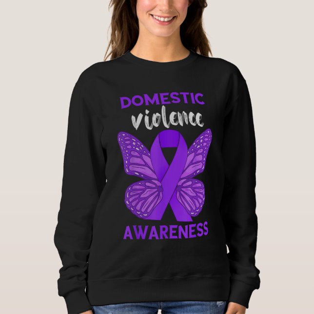 Domestic Violence Awareness World Narcissistic Abu Sweatshirt (Front)