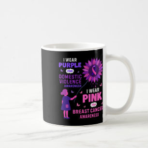 Domestic Violence Breast Cancer Awareness Coffee Mug