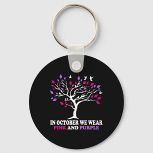 Domestic Violence Breast Cancer Awareness Month Ri Key Ring