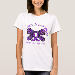 Domestic Violence Butterfly I Am A Survivor T-Shirt