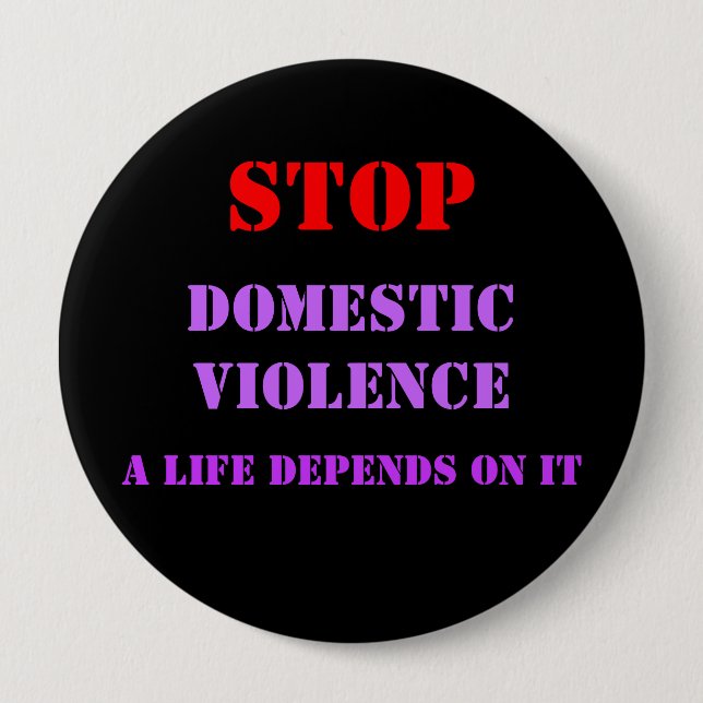 Domestic Violence Button (Front)