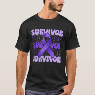 Domestic Violence Survivor purple ribbon T-Shirt