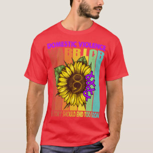 Domestic Violence Warrior No Story Should End Too  T-Shirt