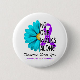 Domestic ViolenceDomestic Violence Awareness Month 6 Cm Round Badge
