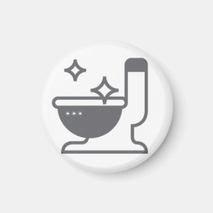domestic work toilet cleaning magnet