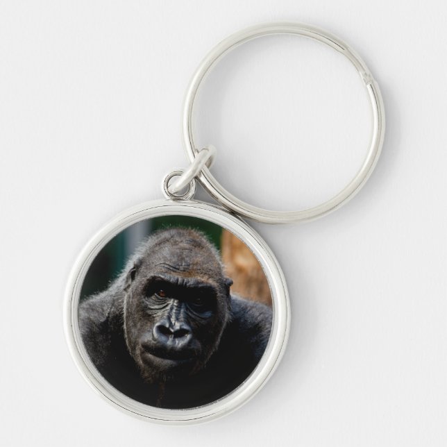 Dominant Primate Gorilla Ape Key Ring (Front)