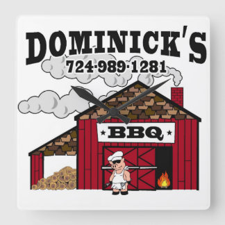 Dominck's BBQ custom clock