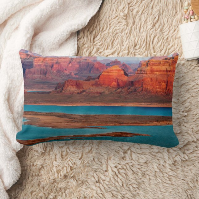 Dominguez Butte & Lake Powell, Utah Lumbar Cushion (Blanket)