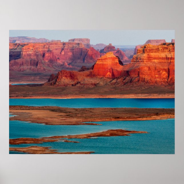 Dominguez Butte & Lake Powell, Utah Poster (Front)