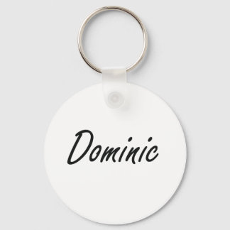 Dominic Artistic Name Design Key Ring