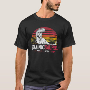Dominic Saurus Personalised T Rex Name Christmas G T-Shirt