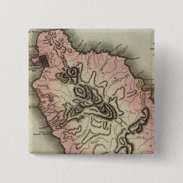 Dominica 15 Cm Square Badge (Front)