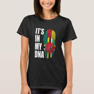 Dominica And Cameroonian Mix DNA Flag Heritage T-Shirt