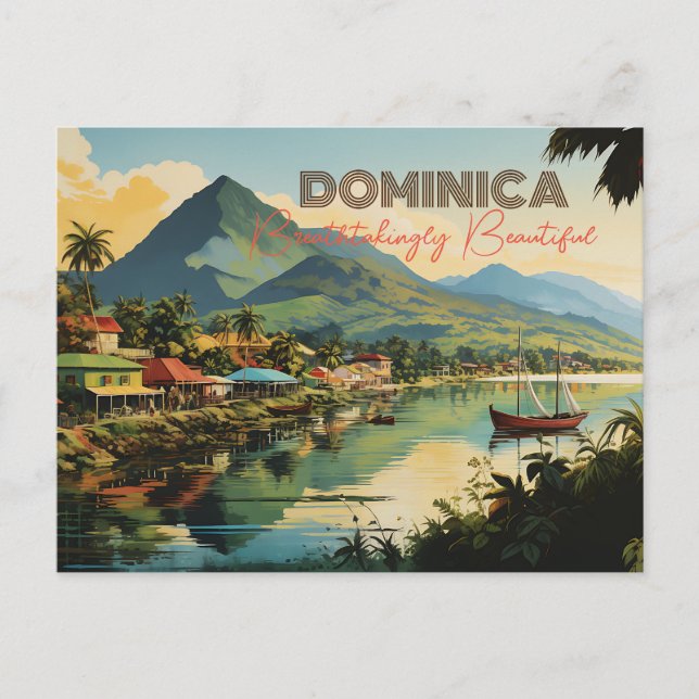 DOMINICA Breathtakingly Beautiful POSTCARD (Front)