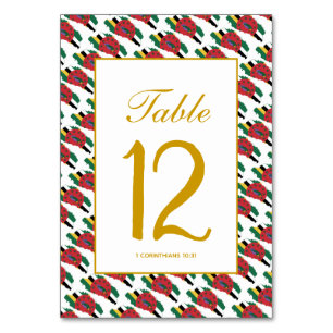 DOMINICA Celebration Wedding Banquet Table Number
