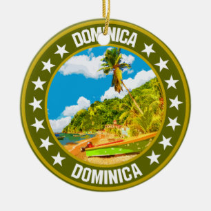 Dominica                                           ceramic ornament