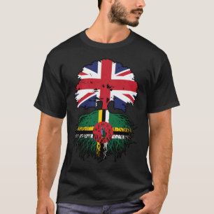 Dominica Dominican British UK Tree Roots Flag T-Shirt