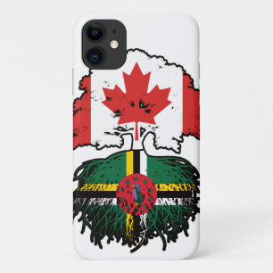 Dominica Dominican Canadian Canada Tree Roots Flag iPhone 11 Case
