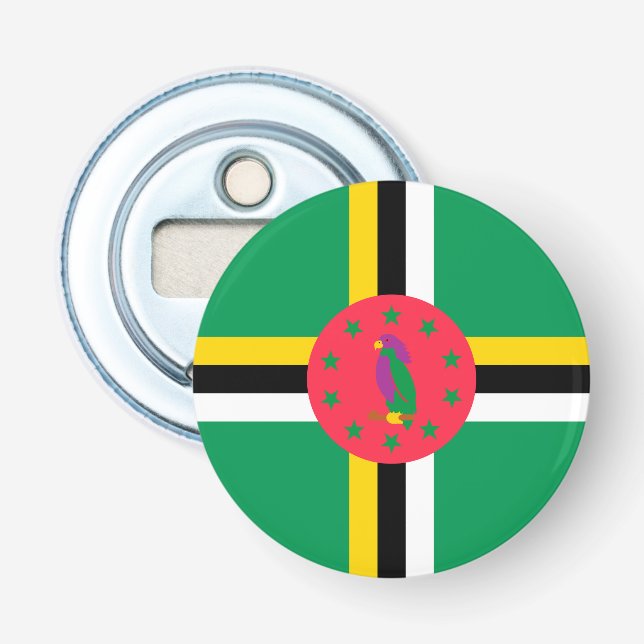 Dominica flag bottle opener (Front)