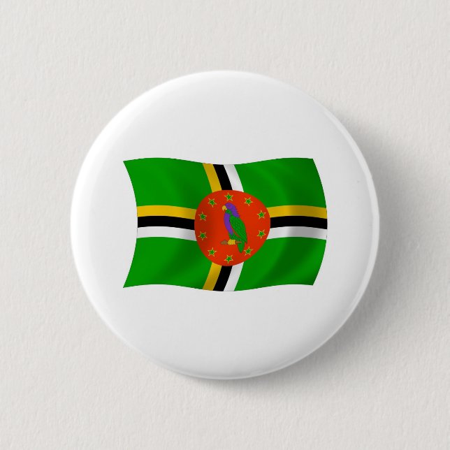 Dominica Flag Button (Front)