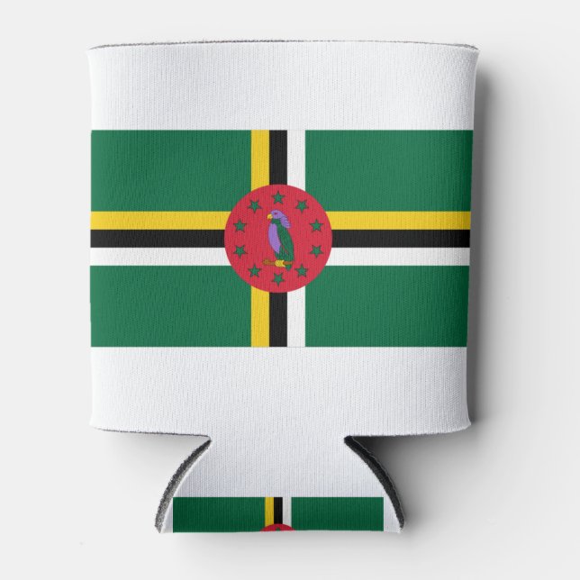 Dominica Flag Can Cooler (Front)