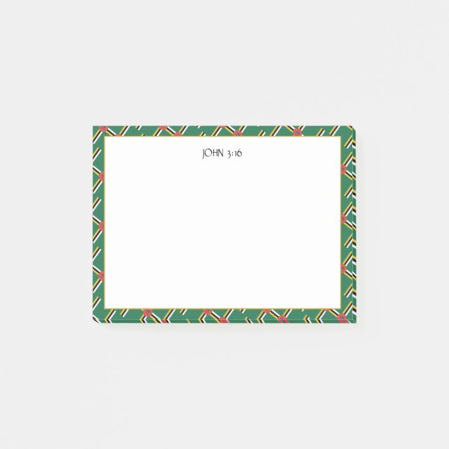 DOMINICA FLAG Christian Scripture Post-it Notes (Front)